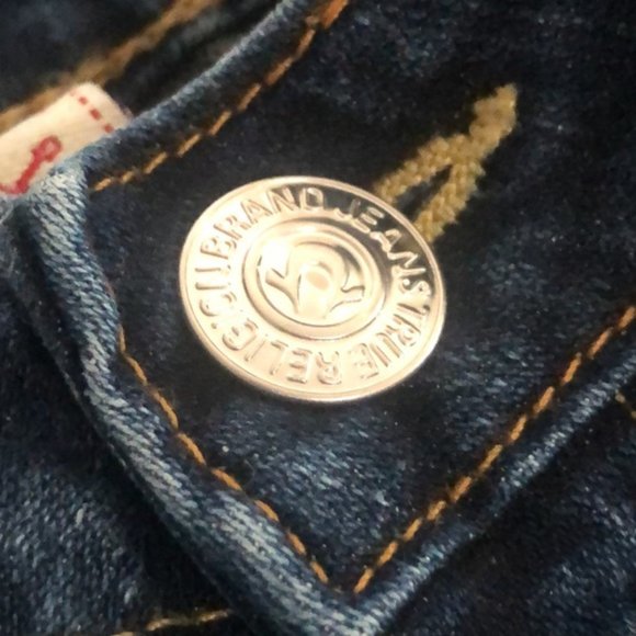 RARE TRUE RELIGION JULIE SKINNY JEANS 26x32 MADE IN USA ๐บ๐ธ - Picture 11 of 13